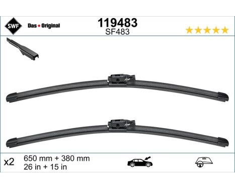Torkarblad ORIGINAL VISIOFLEX SET 119483 SWF, bild 2