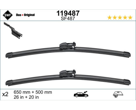 Torkarblad ORIGINAL VISIOFLEX SET 119487 SWF, bild 2