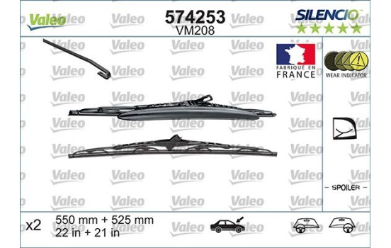 Torkarblad SILENCIO CONVENTIONAL SET 574253 Valeo, bild 3