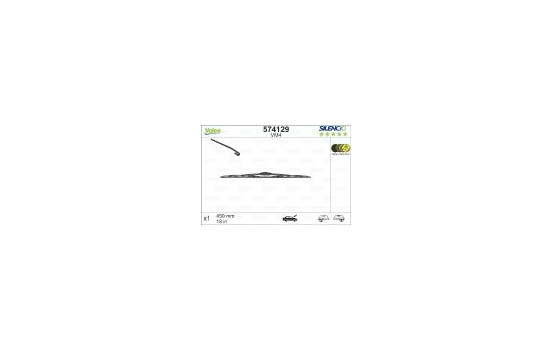 Torkarblad SILENCIO CONVENTIONAL SINGLE 574129 Valeo, bild 4