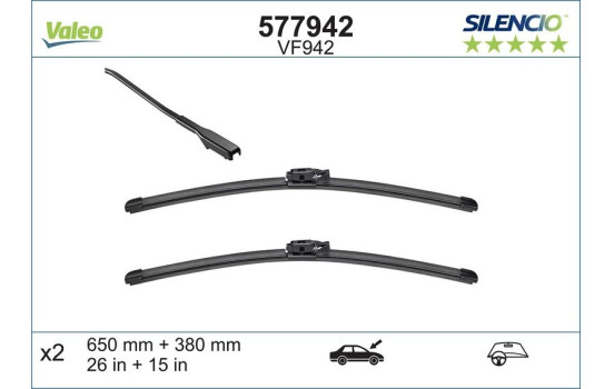 Torkarblad SILENCIO FLAT BLADE SET 577942 Valeo, bild 5