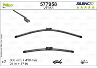 Torkarblad SILENCIO FLAT BLADE SET 577958 Valeo
