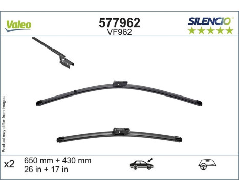 Torkarblad SILENCIO FLAT BLADE SET 577962 Valeo, bild 4