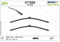 Torkarblad SILENCIO FLAT BLADE SET 577968 Valeo