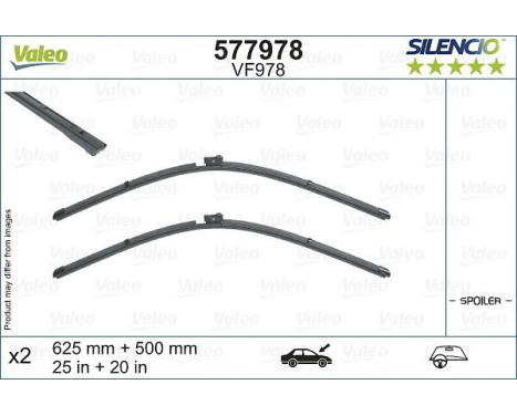 Torkarblad SILENCIO FLAT BLADE SET 577978 Valeo, bild 3