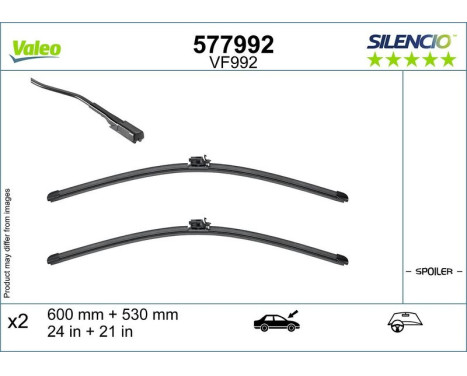Torkarblad SILENCIO FLAT BLADE SET 577992 Valeo, bild 3