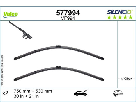 Torkarblad SILENCIO FLAT BLADE SET 577994 Valeo, bild 3