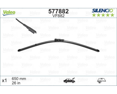 Torkarblad SILENCIO FLAT BLADE SINGLE 577882 Valeo, bild 2