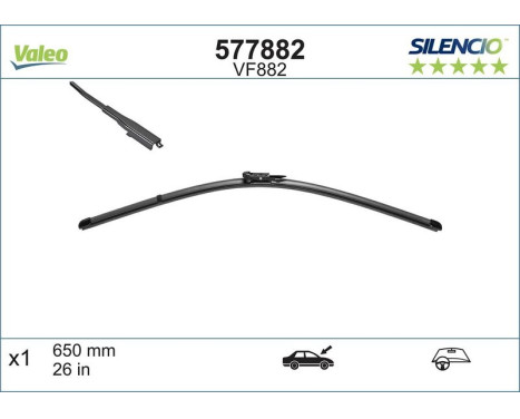 Torkarblad SILENCIO FLAT BLADE SINGLE 577882 Valeo, bild 7