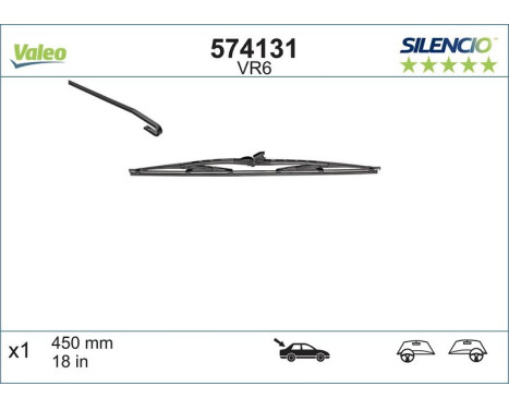 Torkarblad SILENCIO REAR 574131 Valeo, bild 3