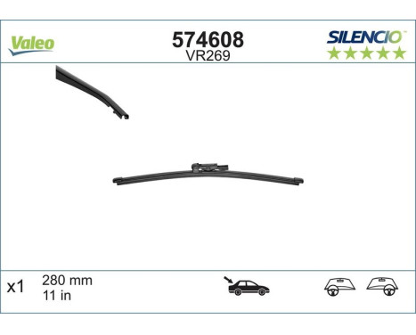 Torkarblad SILENCIO REAR 574608 Valeo, bild 5