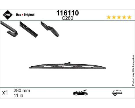 Vindrutetorkare 116110 SWF, bild 2