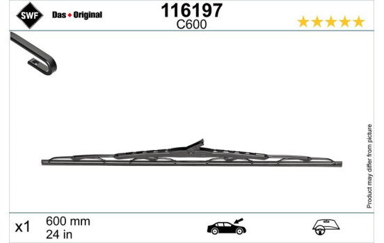 Vindrutetorkare 116197 SWF, bild 2