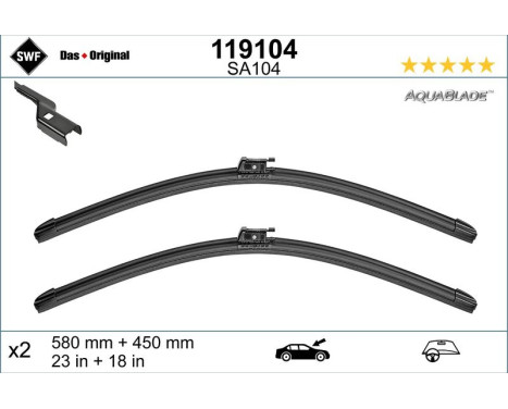 Vindrutetorkare 119104 SWF