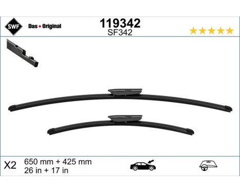 Vindrutetorkare 119342 SWF, bild 2