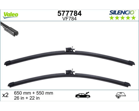 Vindrutetorkare 577784 Valeo, bild 2