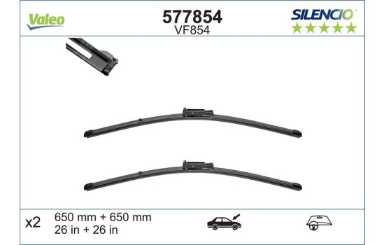 Vindrutetorkare 577854 Valeo, bild 5