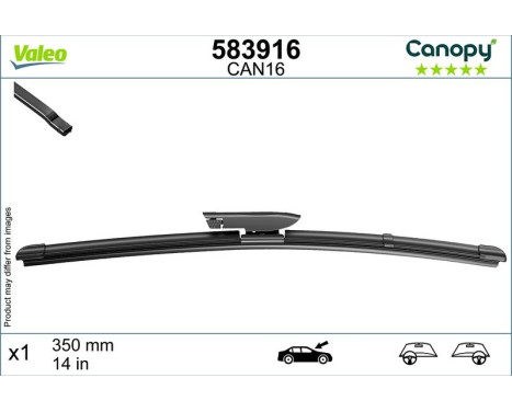 Vindrutetorkare 583916 Valeo, bild 9