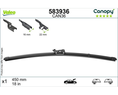 Vindrutetorkare 583936 Valeo, bild 8