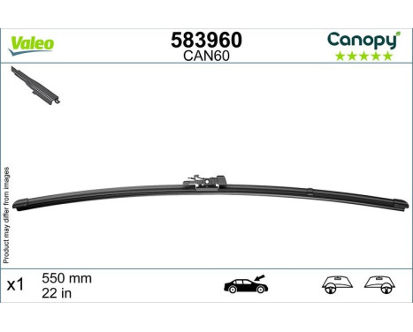 Vindrutetorkare 583960 Valeo, bild 5