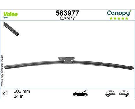 Vindrutetorkare 583977 Valeo, bild 2