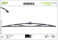 Vindrutetorkare 628652 Valeo