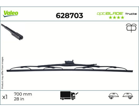 Vindrutetorkare 628703 Valeo, bild 2