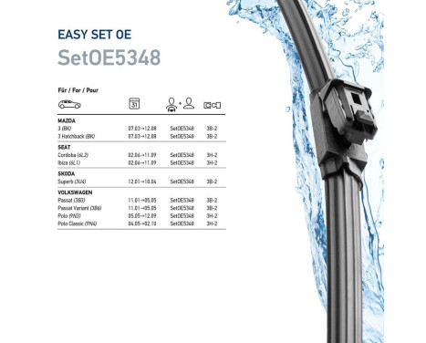 Vindrutetorkare EasySets 9XW 358 164-011 Hella, bild 7
