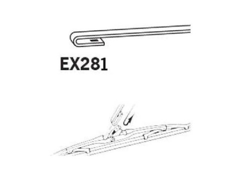 Vindrutetorkare EX281 Trico, bild 3
