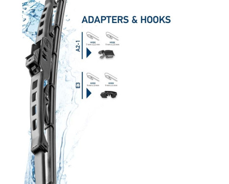 Vindrutetorkare i metall 9XW 190 253-171 Hella, bild 5