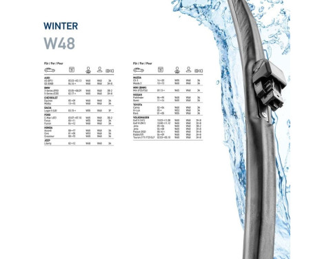 Vindrutetorkare vinter 9XW 358 004-191 Hella, bild 7