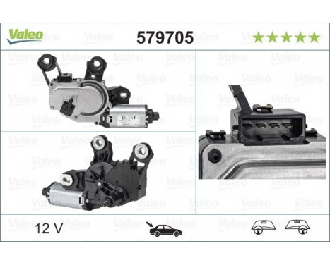 Vindrutetorkarmotor ORIGINAL PART, bild 7