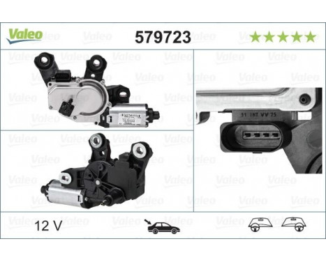 Vindrutetorkarmotor ORIGINAL PART, bild 5