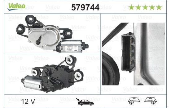 Vindrutetorkarmotor ORIGINAL PART, bild 7