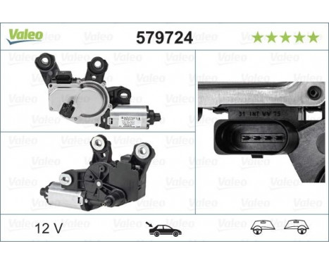 Vindrutetorkarmotor ORIGINAL PART, bild 5