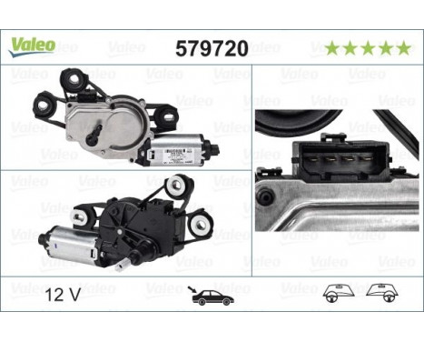 Vindrutetorkarmotor ORIGINAL PART, bild 5