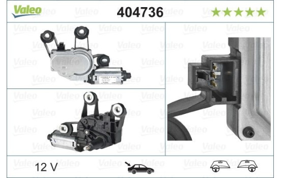 Vindrutetorkarmotor ORIGINAL PART, bild 4