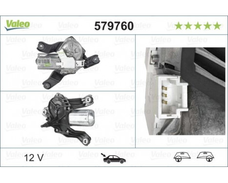 Vindrutetorkarmotor ORIGINAL PART, bild 5
