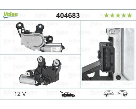 Vindrutetorkarmotor ORIGINAL PART, bild 7