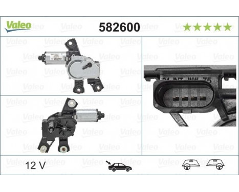 Vindrutetorkarmotor ORIGINAL PART, bild 5