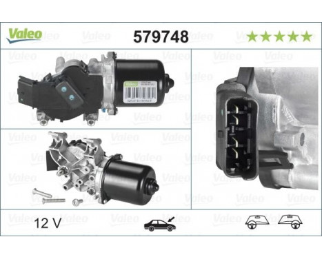 Vindrutetorkarmotor ORIGINAL PART, bild 5