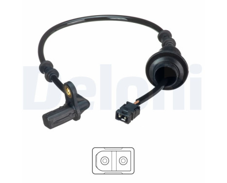 Capteur, vitesse de roue SS20486 Delphi