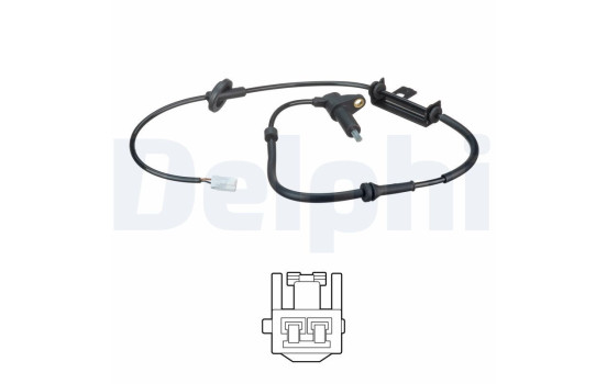 Capteur, vitesse de roue SS20506 Delphi, Image 2