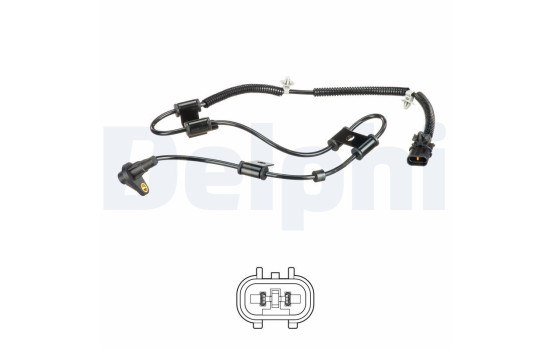 Capteur, vitesse de roue SS20514 Delphi, Image 2