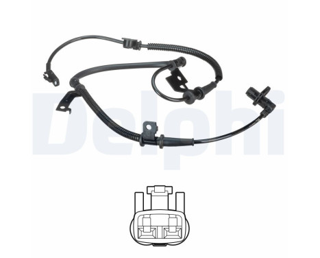 Capteur, vitesse de roue SS20536 Delphi