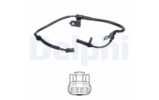 Capteur, vitesse de roue SS20620 Delphi, Image 2