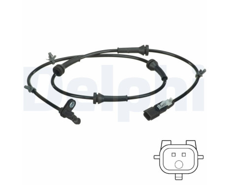 Capteur, vitesse de roue SS20676 Delphi