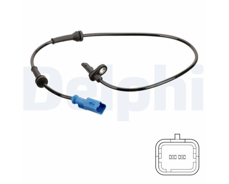 Capteur, vitesse de roue SS20748 Delphi