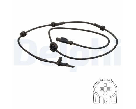 Capteur, vitesse de roue SS20778 Delphi