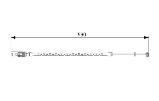 Contact d'avertissement, usure des garnitures de frein avant AP314 Bosch